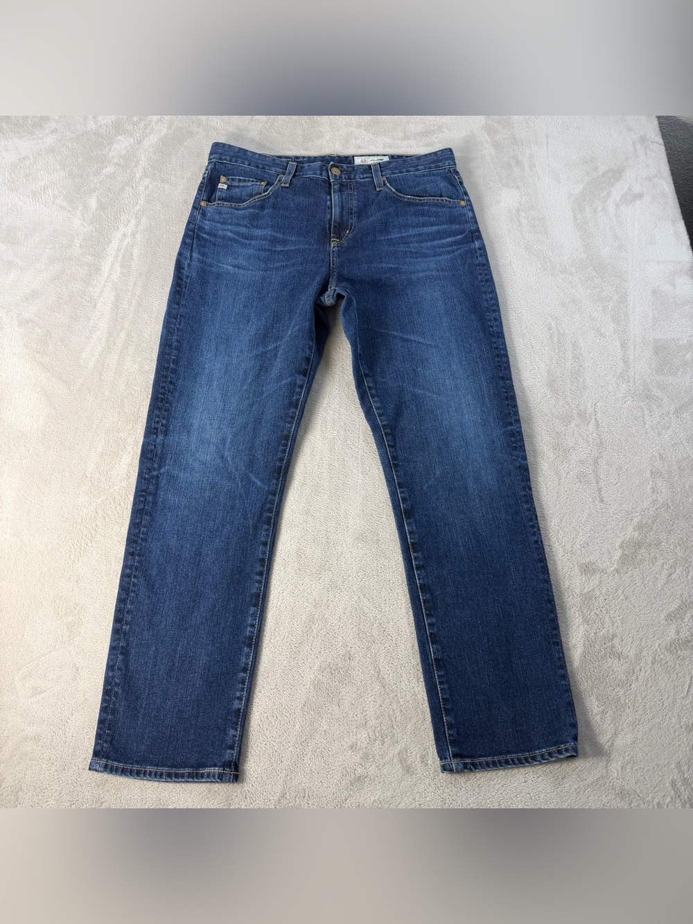 AG Adriano Goldschmied Womens Ex Boyfriend Slouchy Slim Jeans 29R Blue Denim